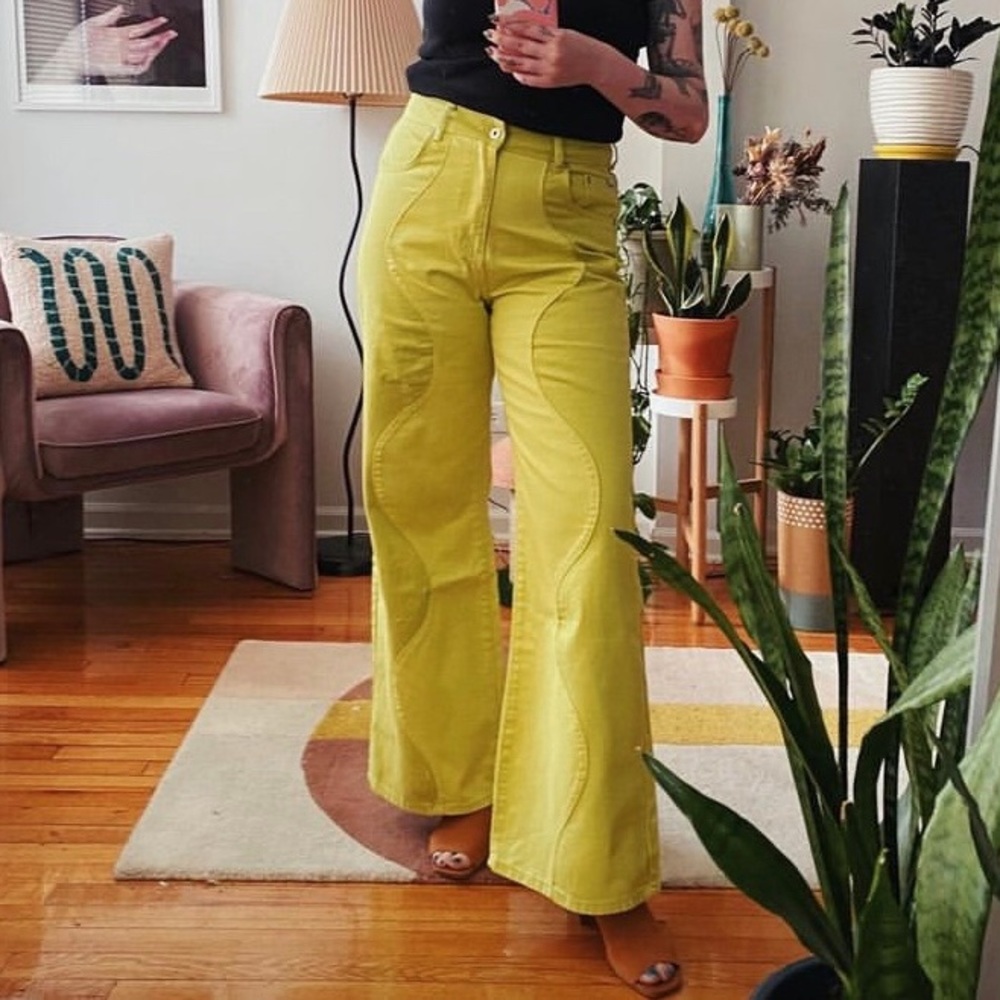 NWT Underworld Jeans Ragged Priest High Rise Wide Leg